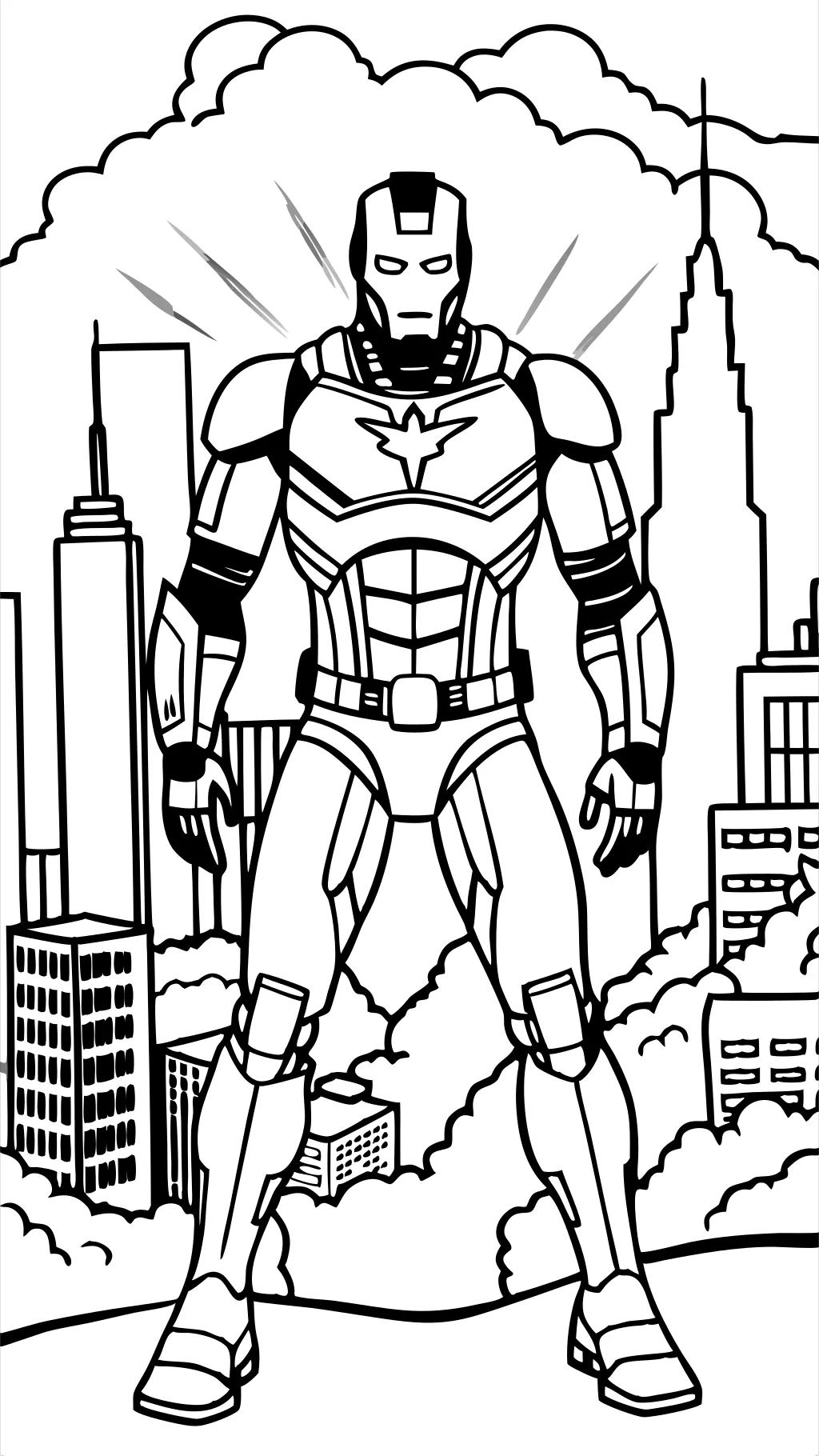 avengers iron man coloring pages